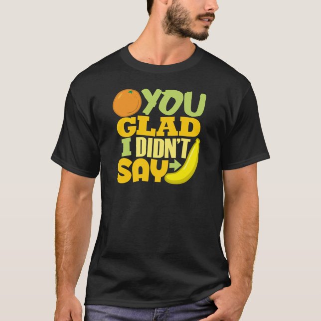 Orange du Glad Tee Shirt (Framsida)