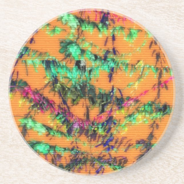 Orange du Glad Underlägg Sandsten (Framsidan)