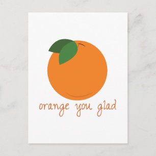 Orange du Glad Vykort