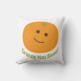 Orange du sötat kudde