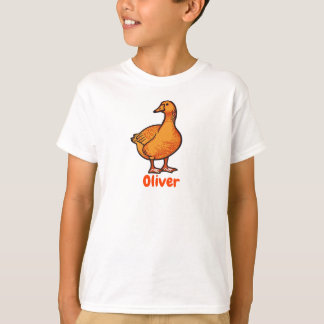 Orange Duck Kids T-Shirt – Söt och lekfullt djur