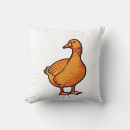 Orange Duck – Sött och lekfullt djur Kudde