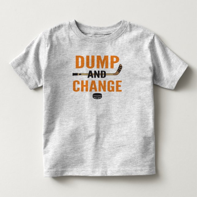 Orange Dump och Change Hockey T Shirt (Framsida)