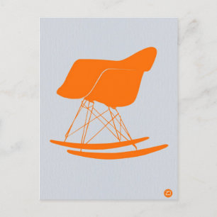 Orange Eames Ordförande Vykort