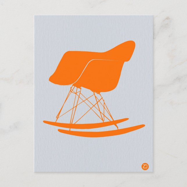 Orange Eames Ordförande Vykort (Framsida)