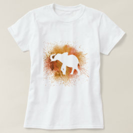 Orange Elephant T Shirt