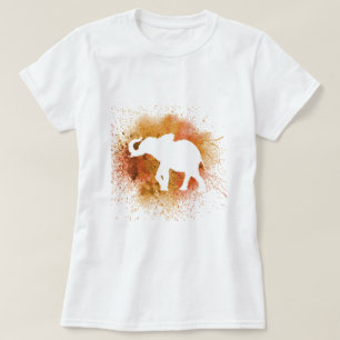 Orange Elephant T Shirt