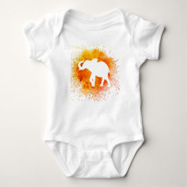 Orange Elephant T Shirt