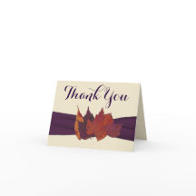 Orange, Elfenben, Lila Tacksamtbrevskort