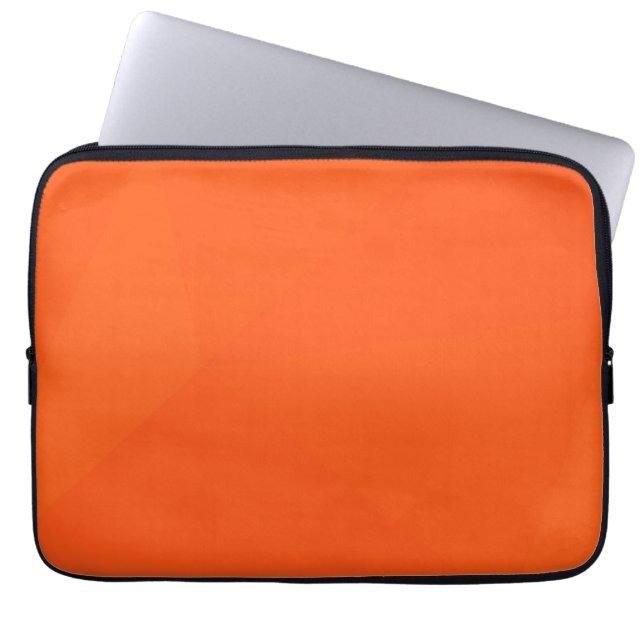 Orange, enkel, modern, coola, trendigets geometris laptop fodral (Framsidan)