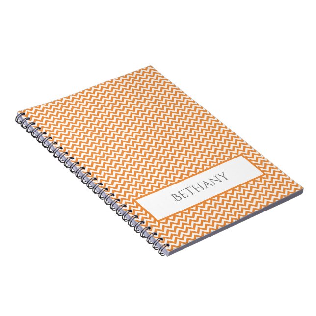 Orange - enkel Personlig - bärbar dator Anteckningsbok (Högra Sidan)