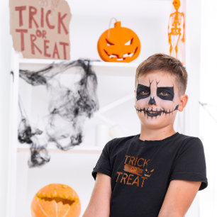 Orange Enkelt trick eller hot Barn T-Shirt