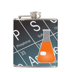 Orange Erlenmeyer (konisk kolvkemi) Fickplunta