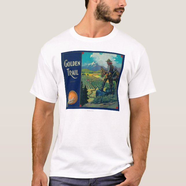 Orange etikett #2Success, CA för guld- slinga T-shirt (Framsida)