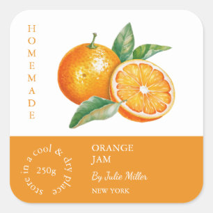 Orange etikett för mindre företag