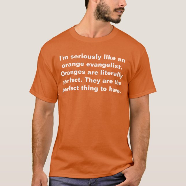 orange evangelist tee shirt (Framsida)
