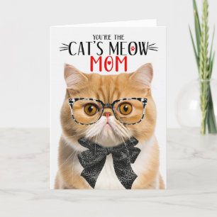 Orange Exotic Shorthair Cat for Mamma Mors dag Helgkort