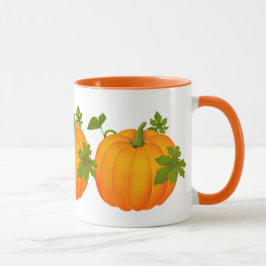 Orange Fall Pumpkin-kaffe mugg