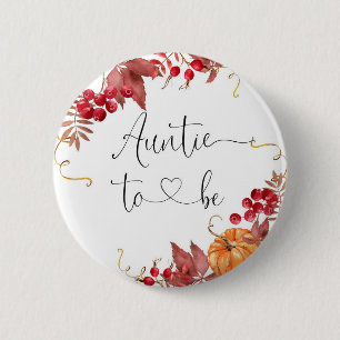 Orange fallpumpa Auntie to be Button Knapp