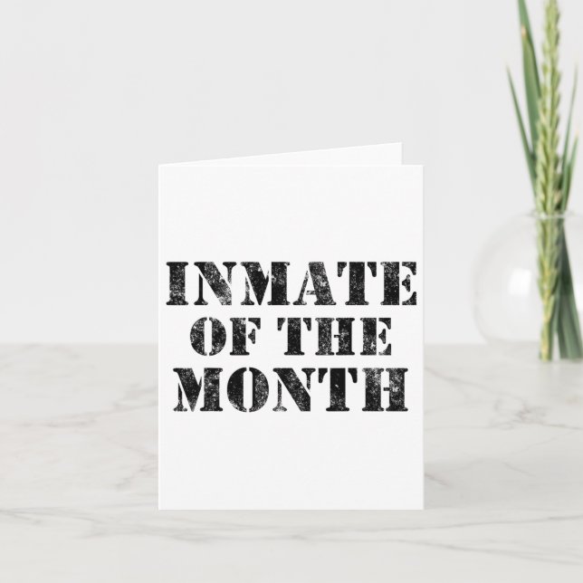 Orange Fängel Jail Fånge Fållare Funny Halloween Kort (Framsida)