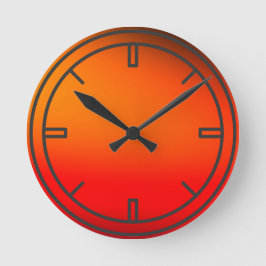 Orange fantastisk färg Wall Clock Rund Klocka