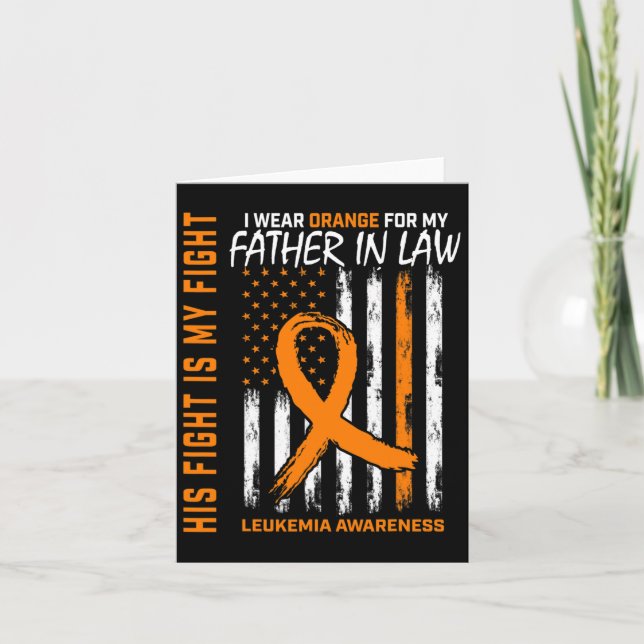 Orange Far i Lag Leukemi Cancer Awareness Ame Kort (Framsida)