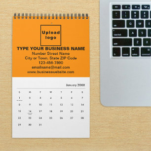 Orange Färg Business Branding på Kalender