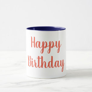 Orange Färg Grattis på födelsedagen Mugg