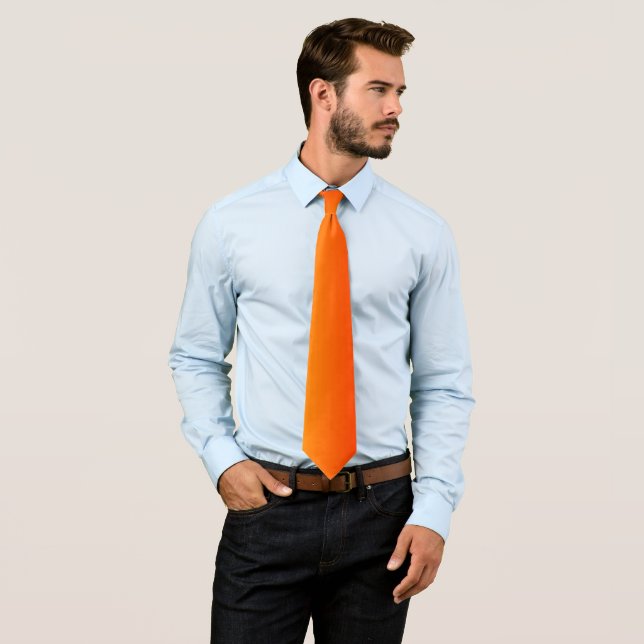 Orange Färg Neck Tie - Sommaren Slips (In Situ)