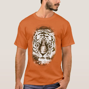 Orange Färg-popkonsthistoriska Eleganten Modern T Shirt