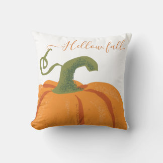 Orange Färg Pumpkin Thanksgiving Round Pillow Kudde