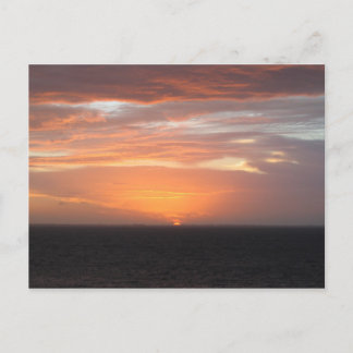 Orange Färgad Himlar Vykort