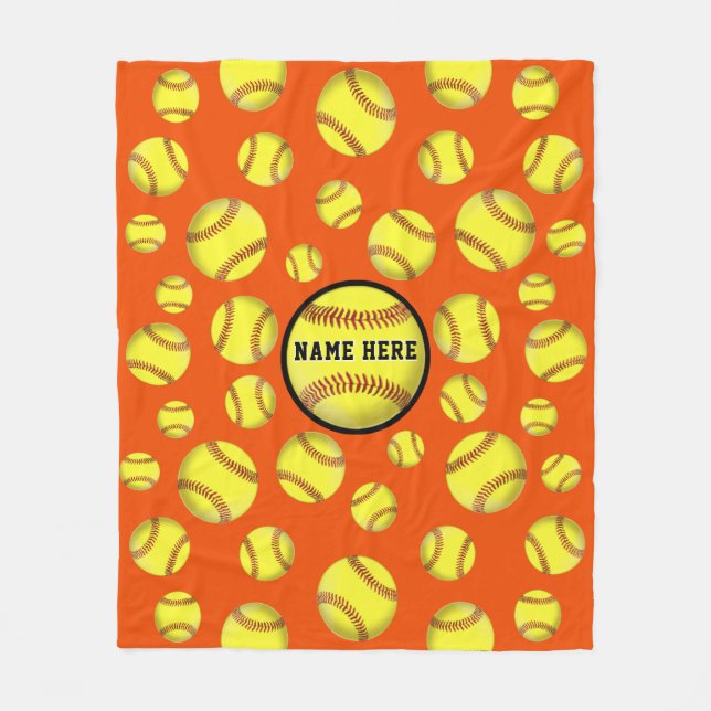 Orange FÄRGER för ändring för Fleecefilt (Framsidan)