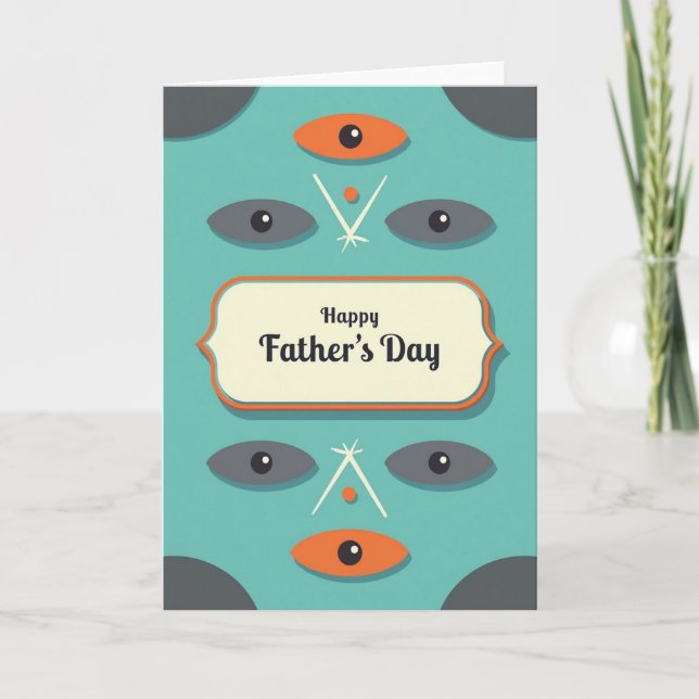 Orange Fars Dag Bannerkort Kort (Framsida)