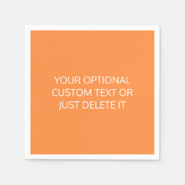 Orange, fast trendig cocsvans party palett, färg pappersservett