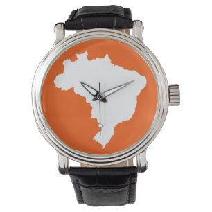 Orange Festive Brasilien Armbandsur