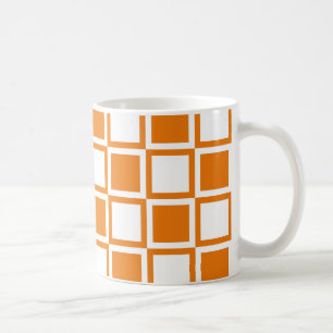 Orange Fet Mod Fet kvadrat Kaffemugg
