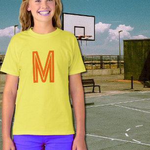 orange - fet monogram t shirt