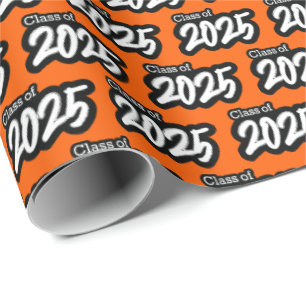 Orange, fet penselklass för 2025-omformning Papper Presentpapper