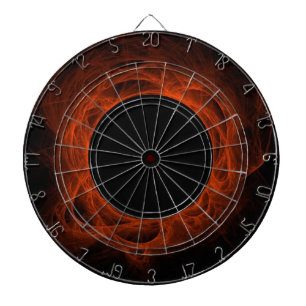 Orange Fiery Eclipse eller Black Hole Darttavla