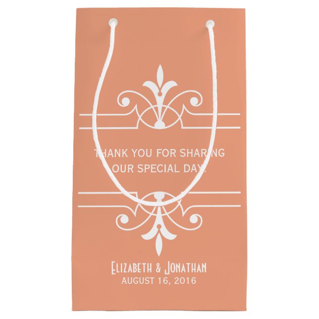 Orange Finare Ornamental Gift Bag (Framsidan)