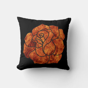 Orange Fire Ro Reversible Pillow Kudde