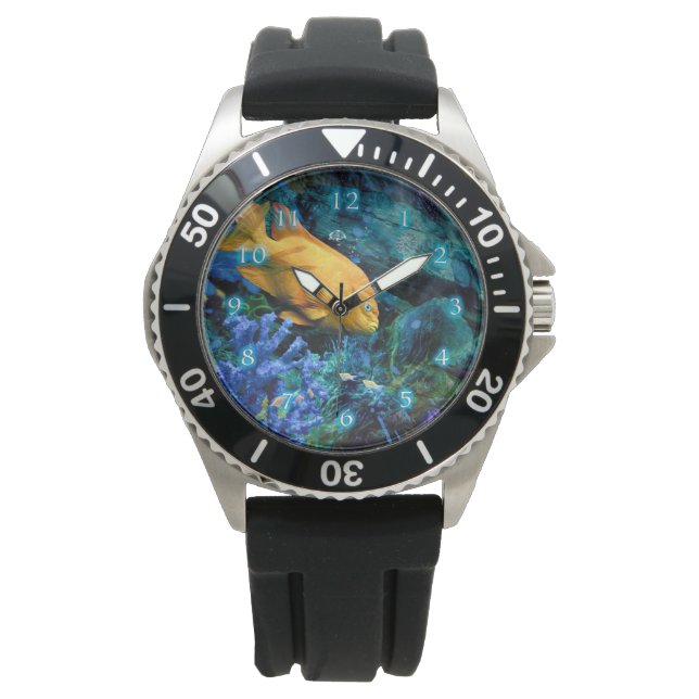 ORANGE FISH BLUE OCEAN 2 ARMBANDSUR (Framsida)