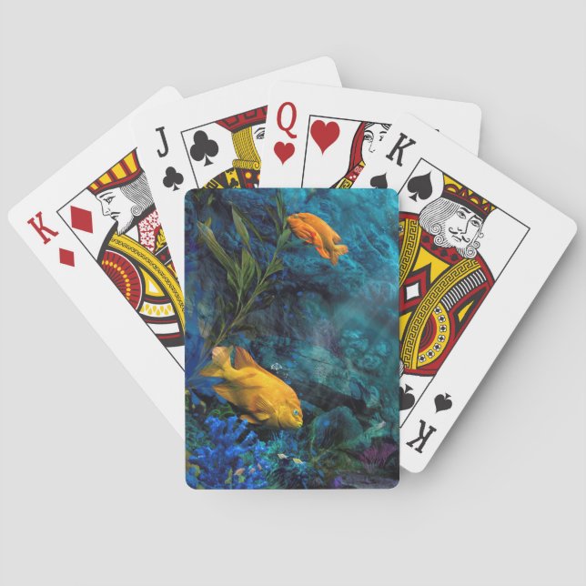 ORANGE FISH BLUE OCEAN CASINOKORT (Baksidan)