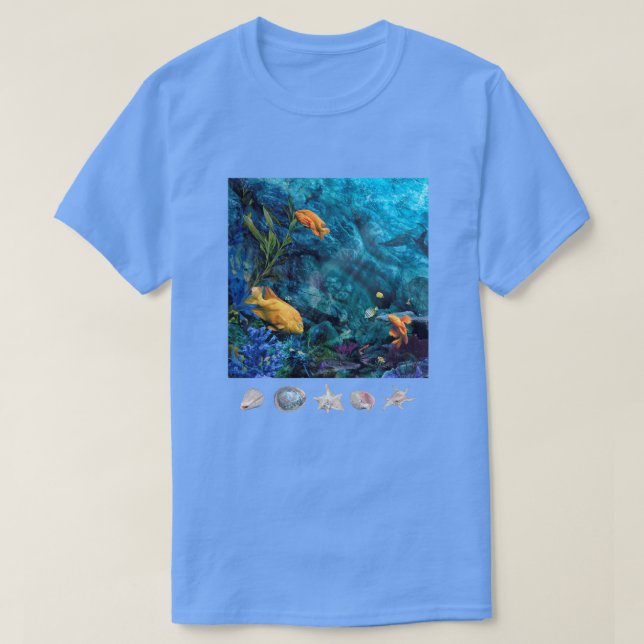 ORANGE FISH BLUE OCEAN T-Shirt (Design framsida)