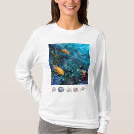 ORANGE FISH BLUE OCEAN T SHIRT