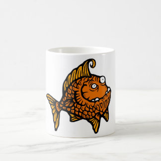 Orange fisk kaffemugg