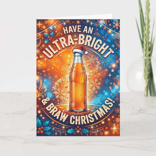Orange Fizz Braw Julkort Kort (Framsida)