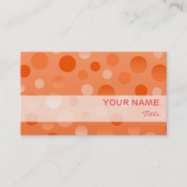 Orange Fizz-mall för visitkort
