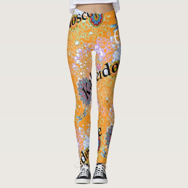 Orange Fizz Sorbet Leggings (Framsida)